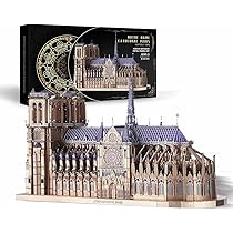 ナセル・D・ハリリ　コレクション　金工篇上下セット Piececool 3D Metal Puzzles for Adults and Teens, Notre Dame De